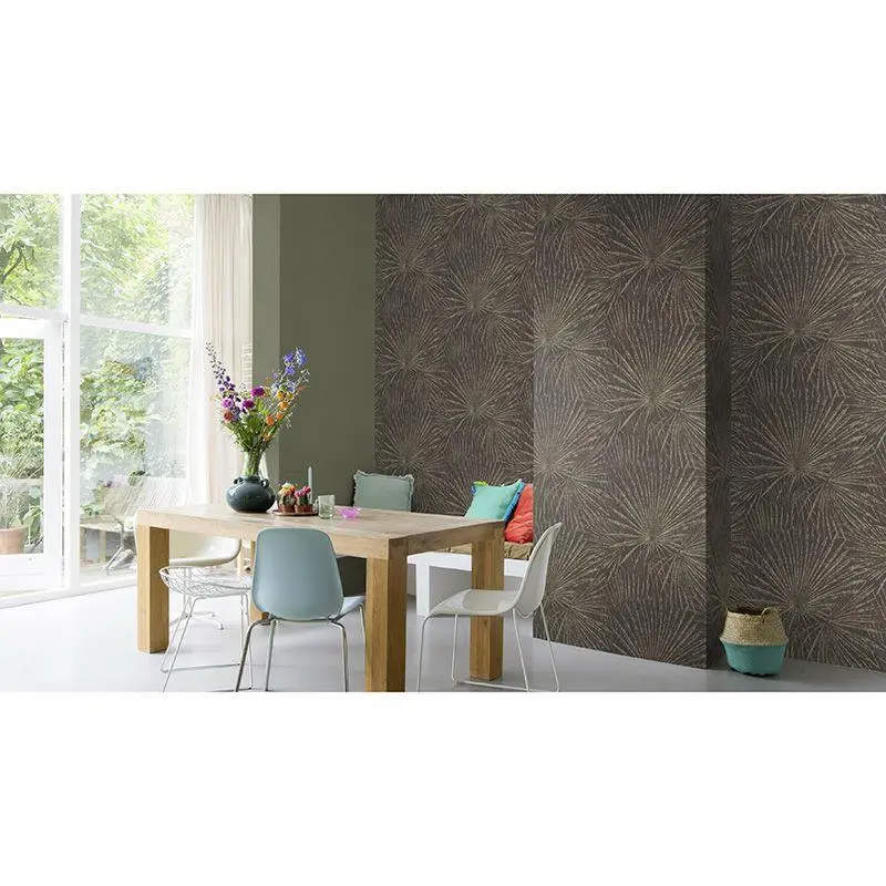 Tapete Gold, Kupfer, Schwarz, Anthrazit Rasch Vliestapete (1041613)