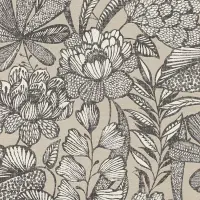 Tapete Greige, Schwarz, Anthrazit Rasch Vliestapete...