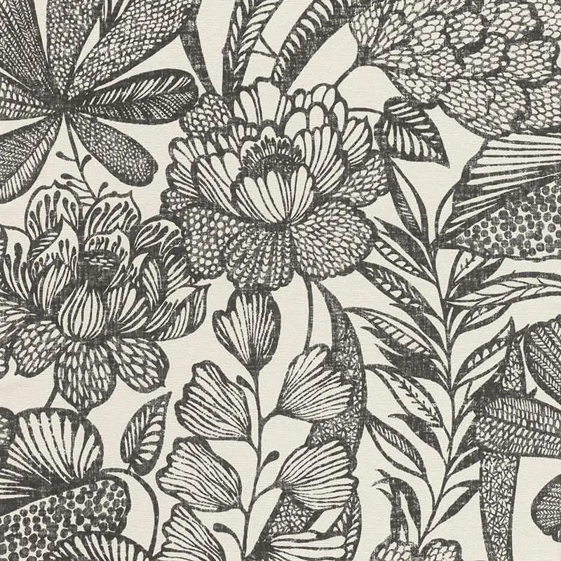 Tapete Schwarz-Weiß Rasch Vliestapete (1041602)