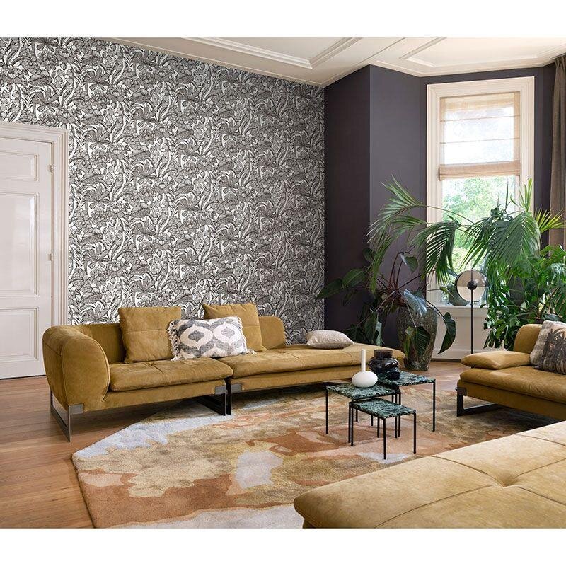 Tapete Schwarz-Weiß Rasch Vliestapete (1041602)