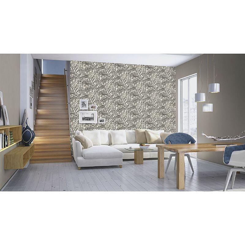 Tapete Schwarz-Weiß Rasch Vliestapete (1041602)