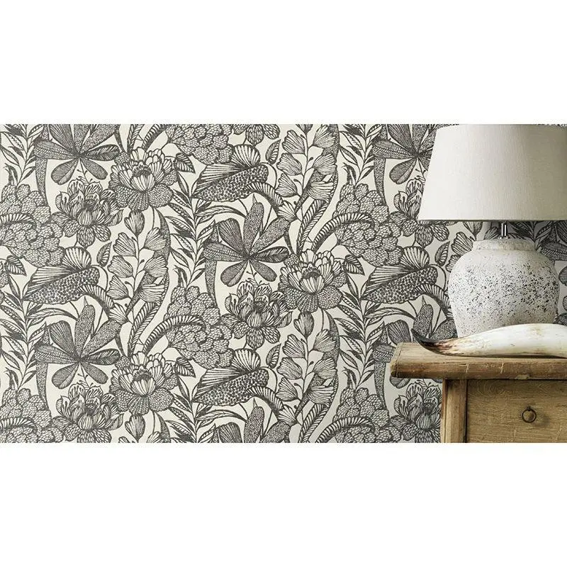 Tapete Schwarz-Weiß Rasch Vliestapete (1041602)