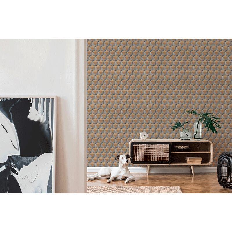 Tapete Blau, Braun Private Walls Vliestapete (1041590)