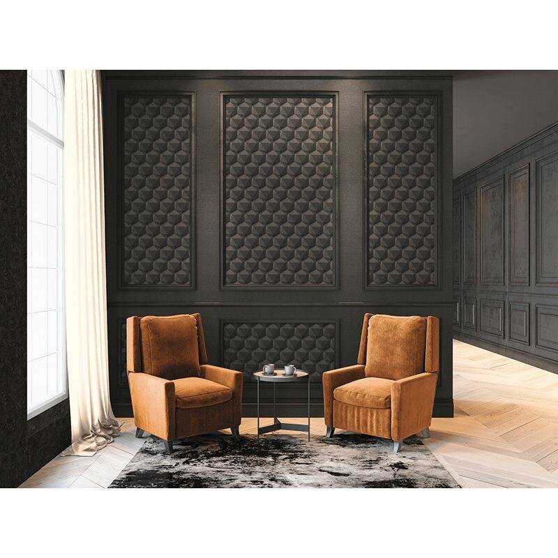 Tapete Braun, Grau, Silber, Schwarz, Anthrazit Private Walls Vliestapete (1041589)