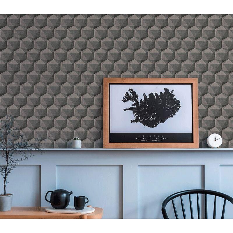 Tapete Braun, Grau, Silber, Schwarz, Anthrazit Private Walls Vliestapete (1041589)