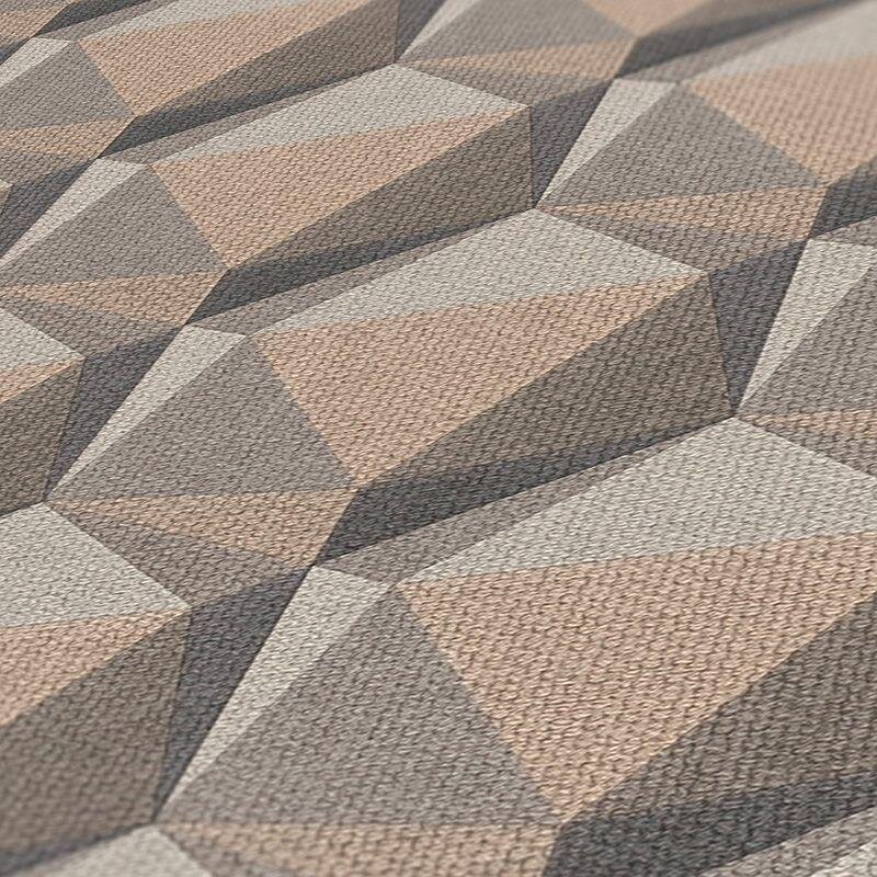 Tapete Braun, Grau, Silber, Greige Private Walls Vliestapete (1041588)