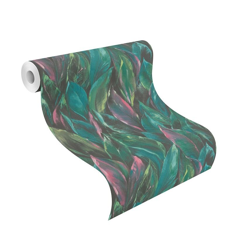 Tapete Blau, Grün, Petrol, Pink Rasch Vliestapete (1041481)