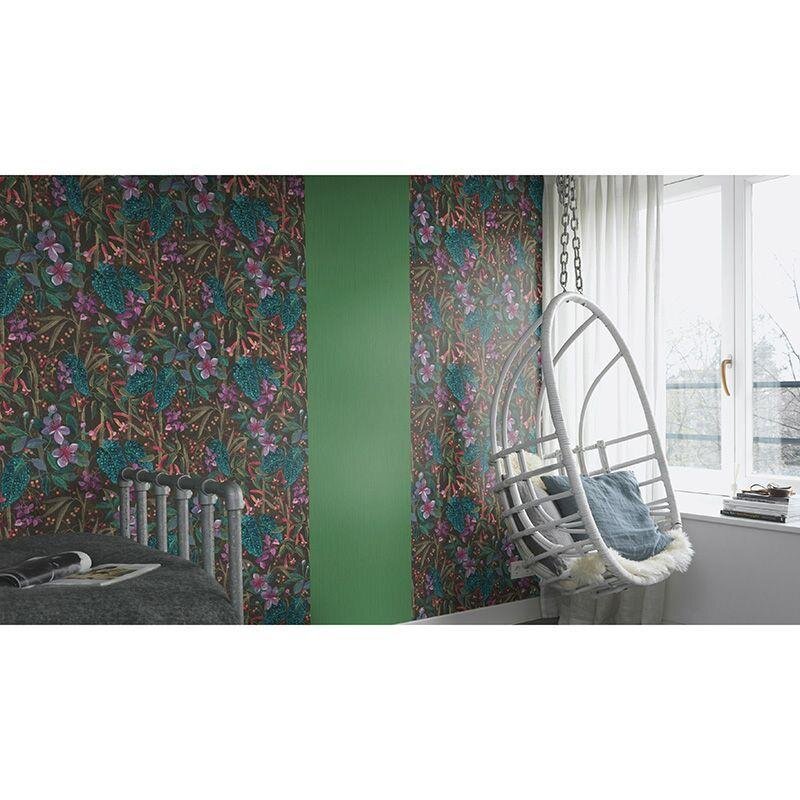 Tapete Braun, Grün, Lila, Flieder, Rosa, Rose Rasch Vliestapete (1041500)