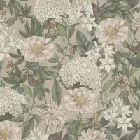 Tapete Gr&uuml;n, Rosa, Wei&szlig; livingwalls...