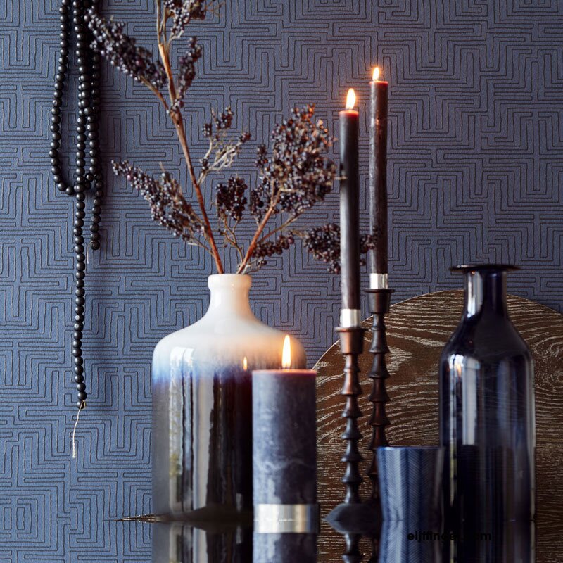 Tapete Schwarz, Anthrazit Eijffinger Vliestapete (1021498)