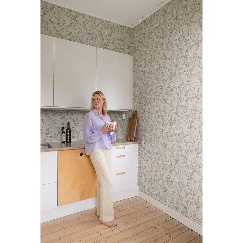 Tapete Greige, Grün Sandberg Vliestapete (1041394)