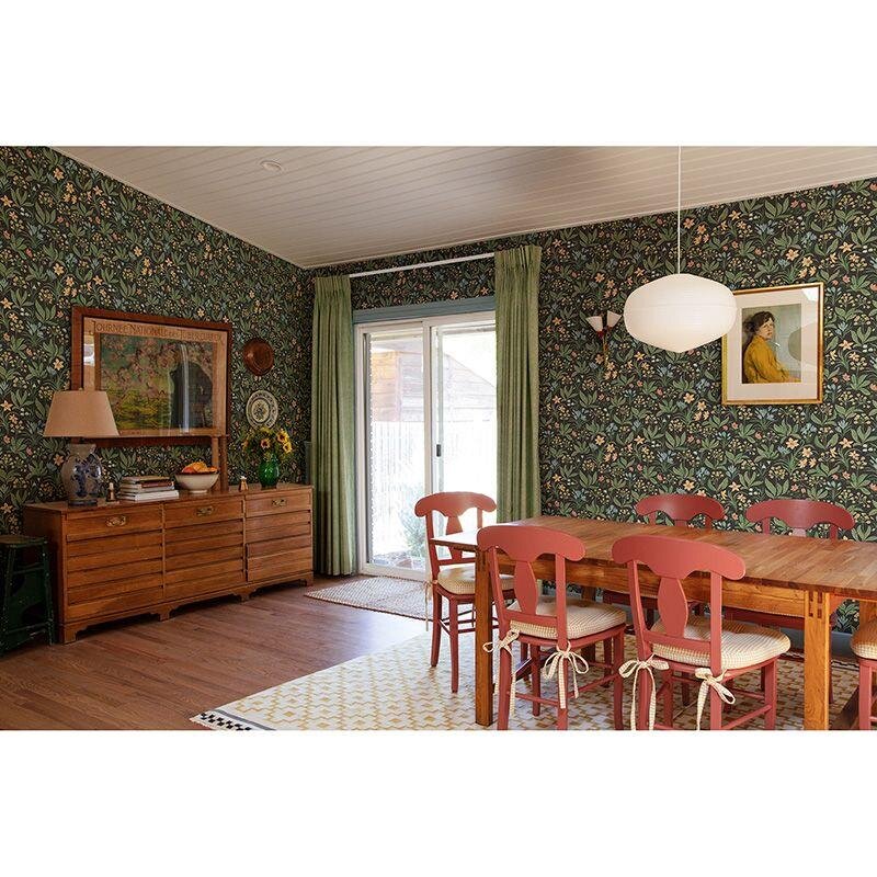 Tapete Grün, Schwarz, Anthrazit Sandberg Vliestapete (1041386)