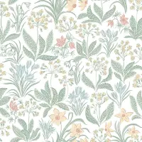 Tapete Gelb, Vanille, Gr&uuml;n Sandberg Vliestapete...