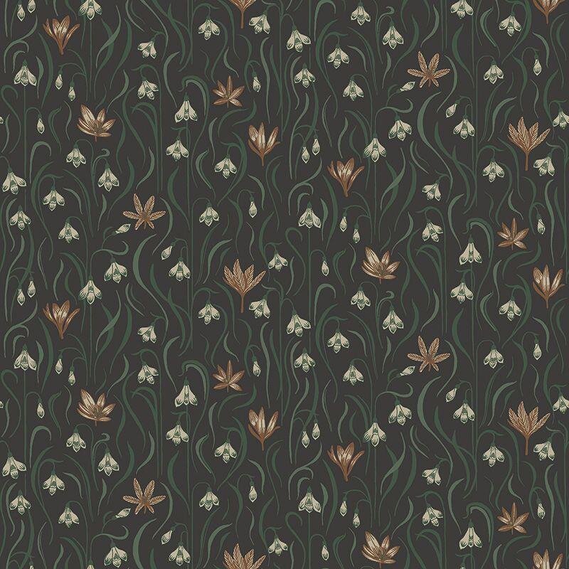 Tapete Braun, Grün Sandberg Vliestapete (1041383)