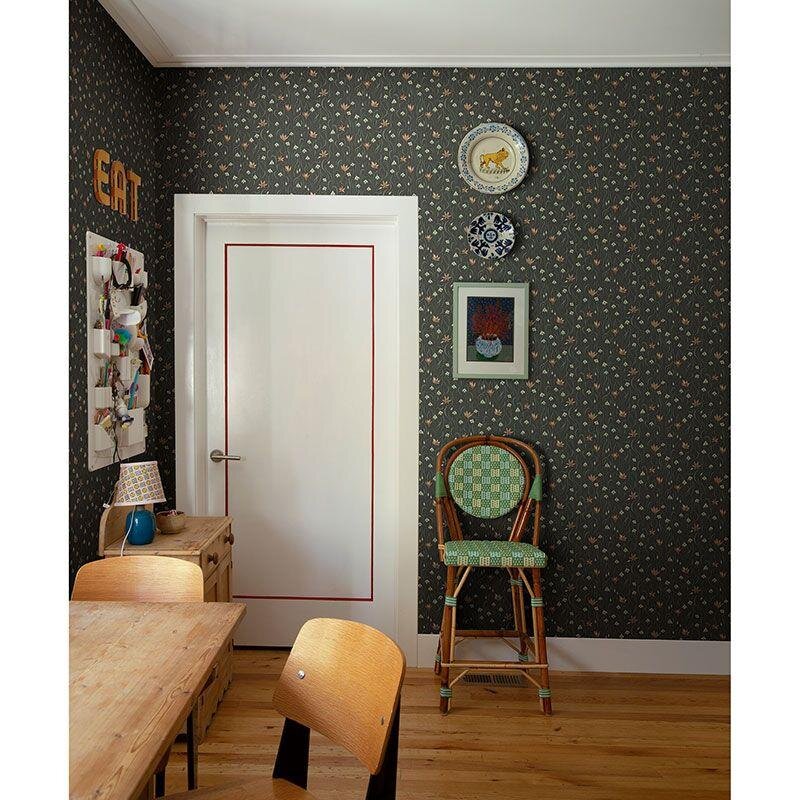 Tapete Braun, Grün Sandberg Vliestapete (1041383)