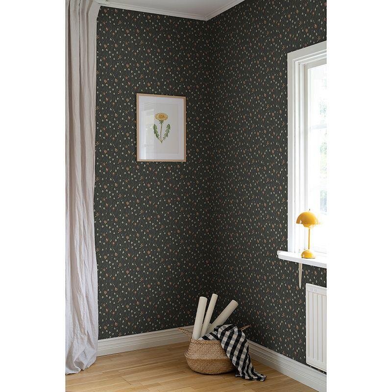 Tapete Braun, Grün Sandberg Vliestapete (1041383)