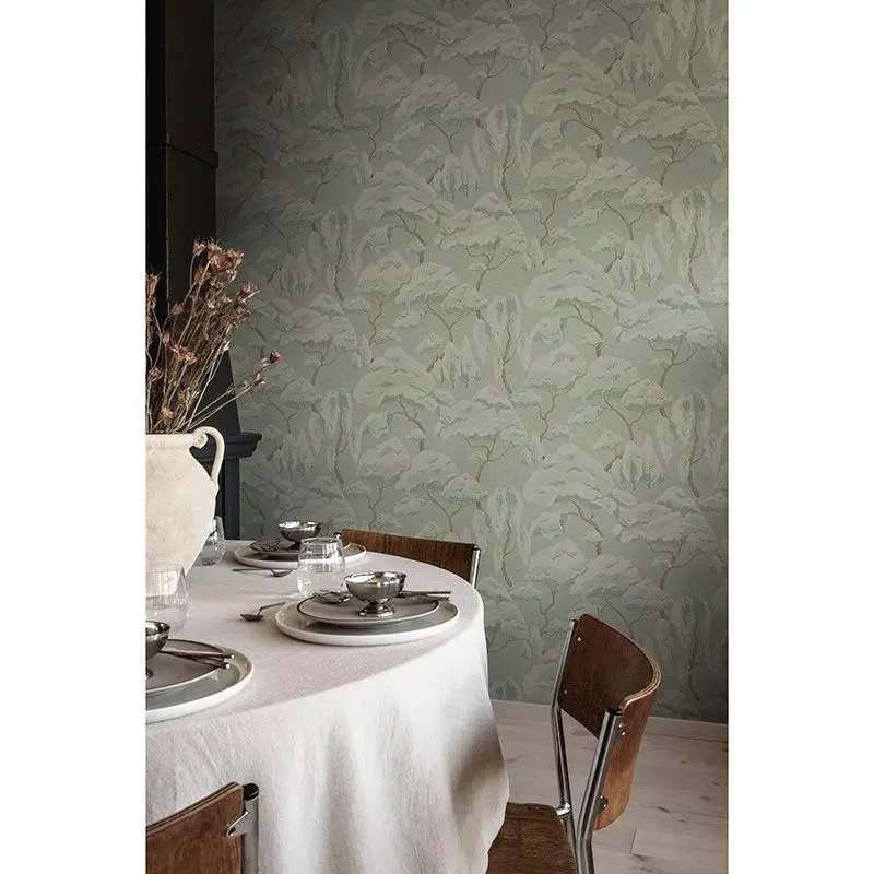 Tapete Braun, Grün Sandberg Vliestapete (1041353)