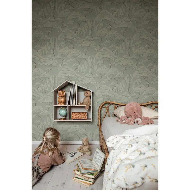 Tapete Braun, Grün Sandberg Vliestapete (1041353)