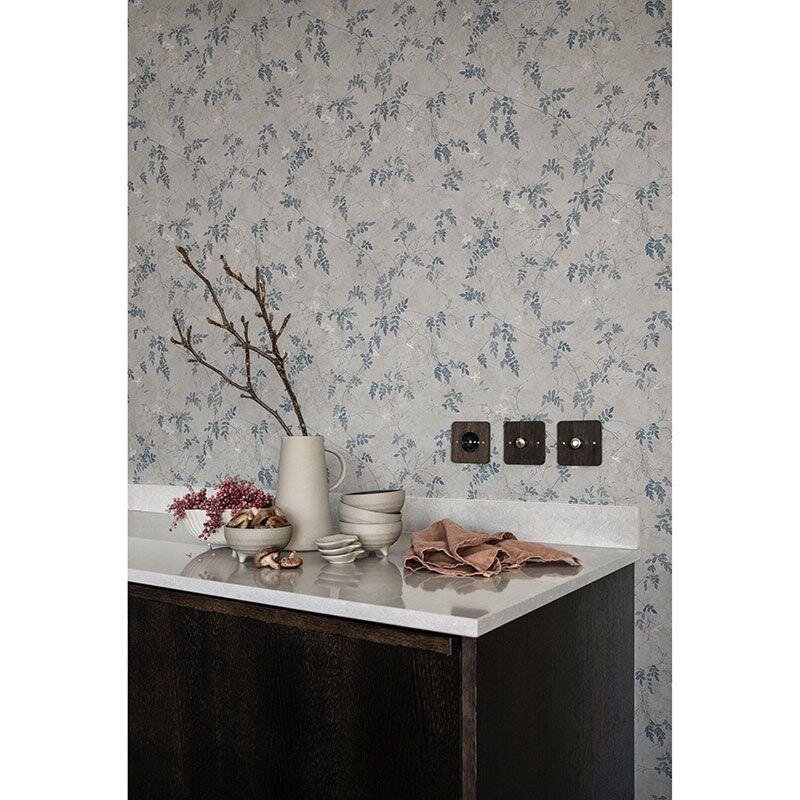 Tapete Blau, Grau, Silber Sandberg Vliestapete (1041342)