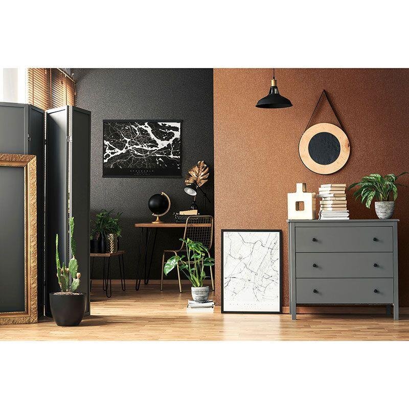 Tapete Schwarz, Anthrazit Novamur Vliestapete (1041318)