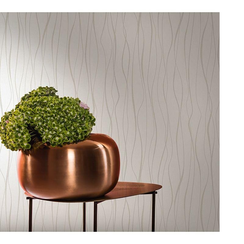 Tapete Beige, Creme, Weiß Novamur Vliestapete (1041305)