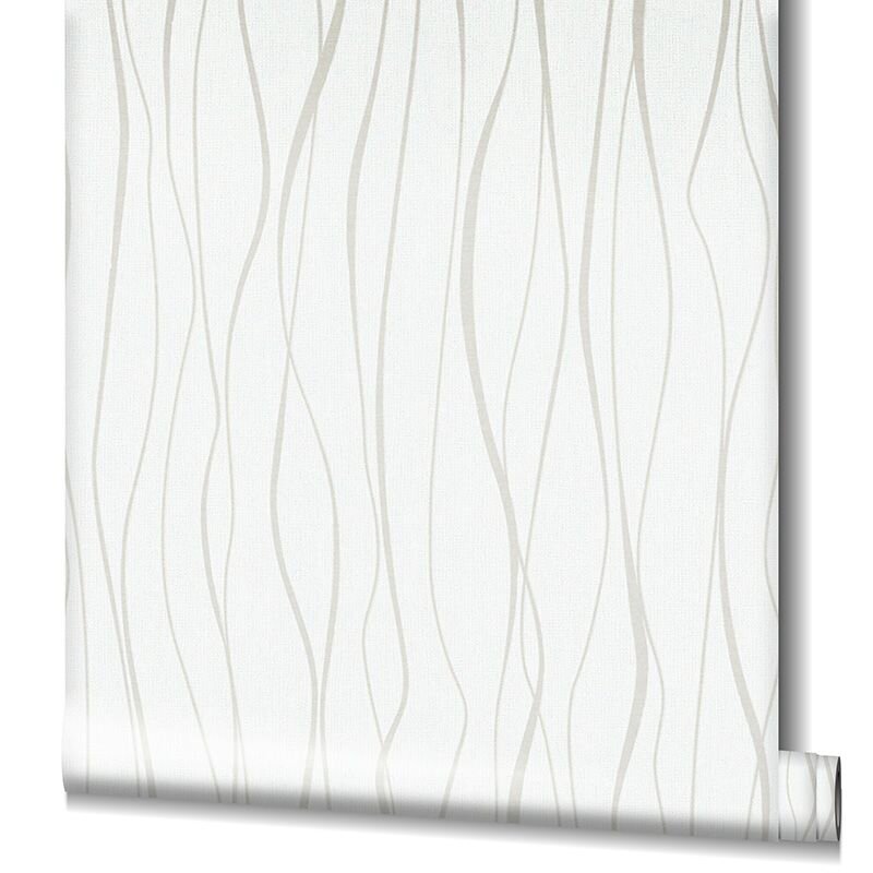 Tapete Beige, Creme, Weiß Novamur Vliestapete (1041305)