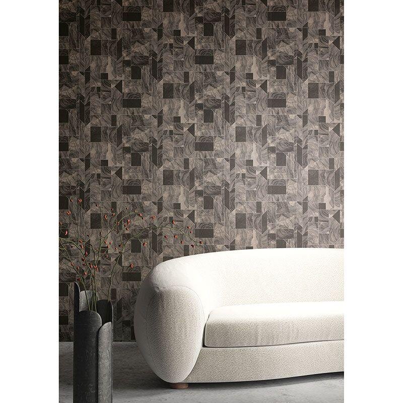 Tapete Braun, Grau, Silber MASUREEL Vliestapete (1041247)