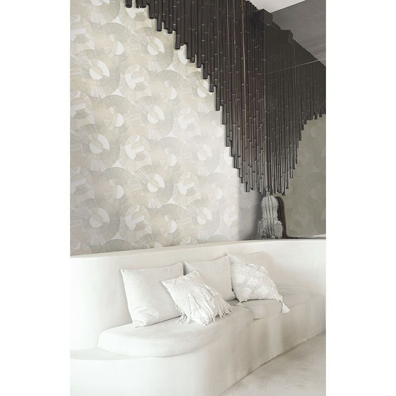 Tapete Beige, Creme, Grau, Silber MASUREEL Vliestapete (1041244)