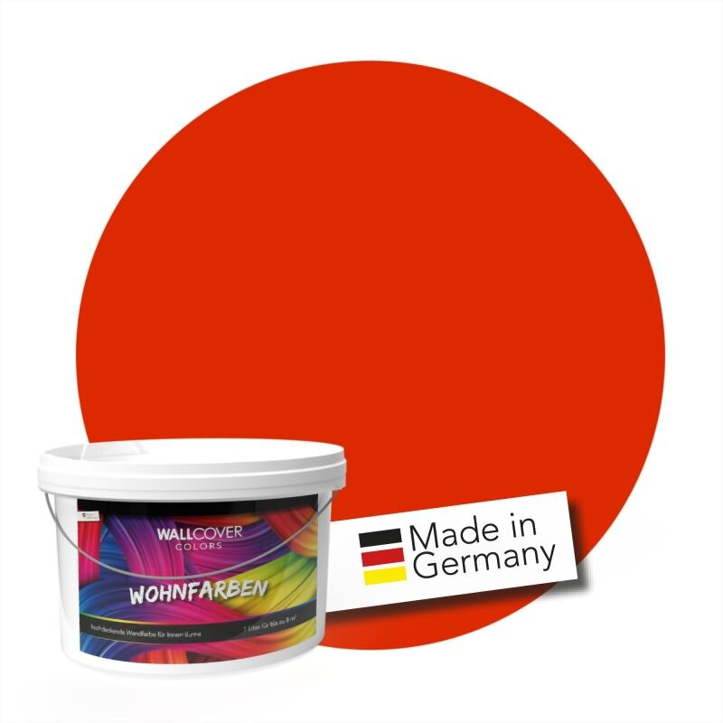 Wandfarbe NCS-S-1085-Y80R Sonnenuntergangsrot von Wallcover Colors