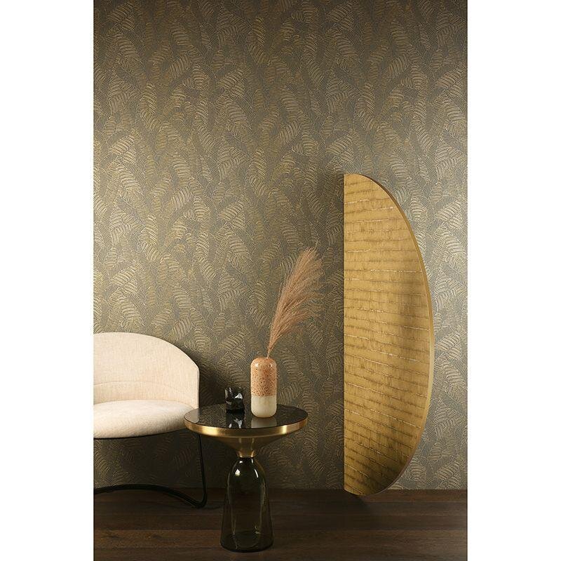 Tapete Gelb, Vanille, Grau, Silber MASUREEL Vliestapete (1041224)