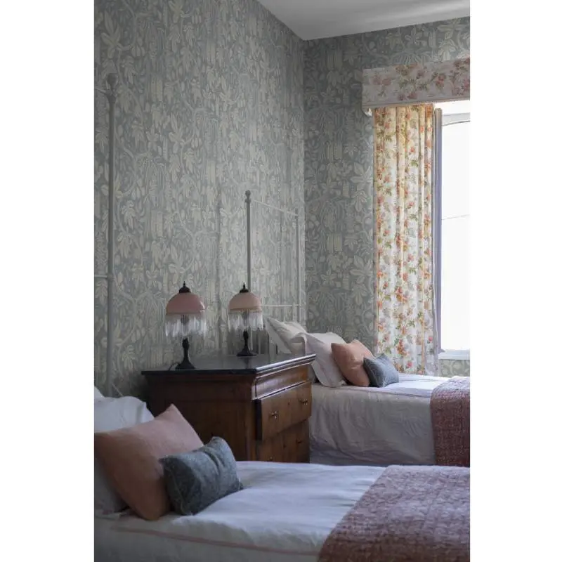 Tapete Greige, Blau Sandberg Vliestapete (1044307)