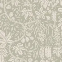 Tapete Beige, Creme, Gr&uuml;n Sandberg Vliestapete...