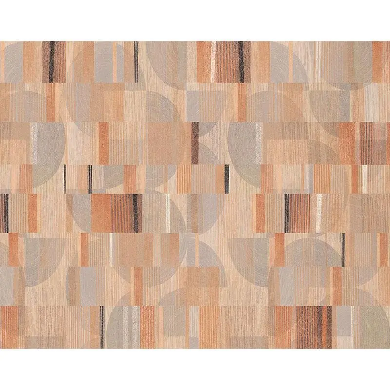 Digitaldruck-Tapete Grau, Silber, Orange, Terrakotta Ariadne Canyon Masureel (1041204)