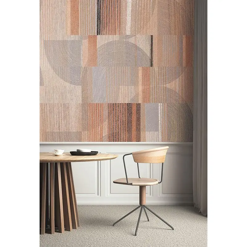 Digitaldruck-Tapete Grau, Silber, Orange, Terrakotta Ariadne Canyon Masureel (1041204)