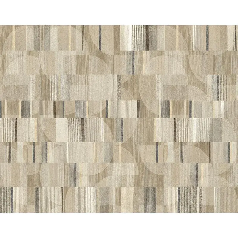 Digitaldruck-Tapete Braun, Grau, Silber Ariadne Rock Masureel (1041199)