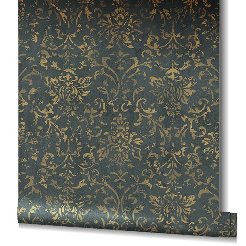 Tapete Gold, Kupfer, Schwarz, Anthrazit Marburg Vliestapete (1041198)