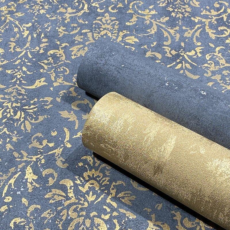 Tapete Gold, Kupfer, Schwarz, Anthrazit Marburg Vliestapete (1041198)