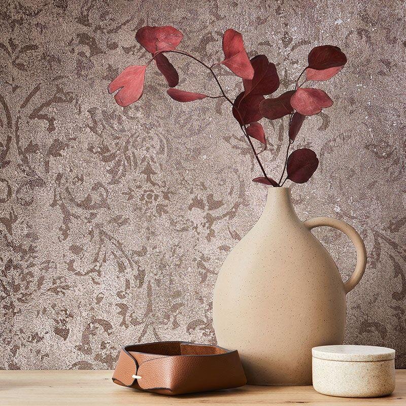 Tapete Braun, Rosa, Rose Marburg Vliestapete (1041194)