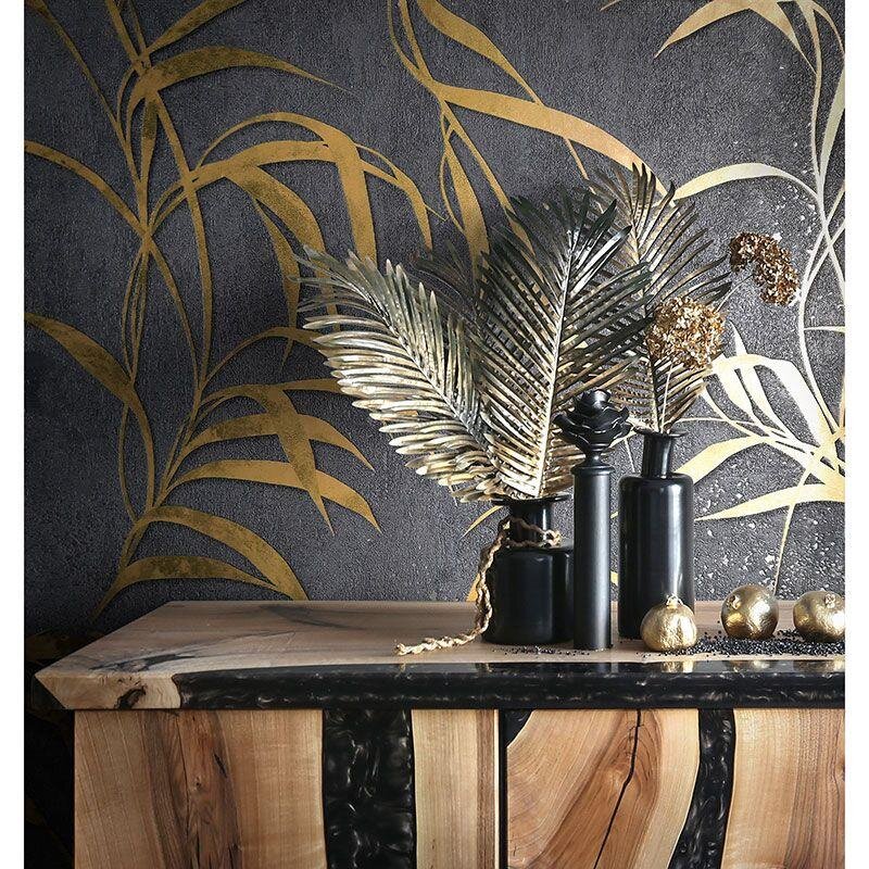 Tapete Gold, Kupfer, Schwarz, Anthrazit Marburg Vliestapete (1041190)