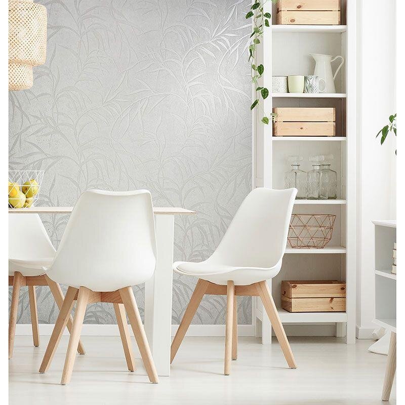 Tapete Grau, Silber, Weiß Marburg Vliestapete (1041184)