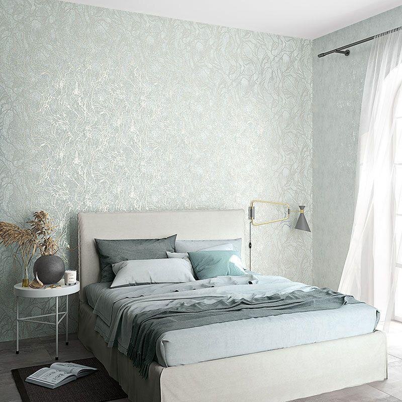 Tapete Grau, Silber, Grün Marburg Vliestapete (1041167)