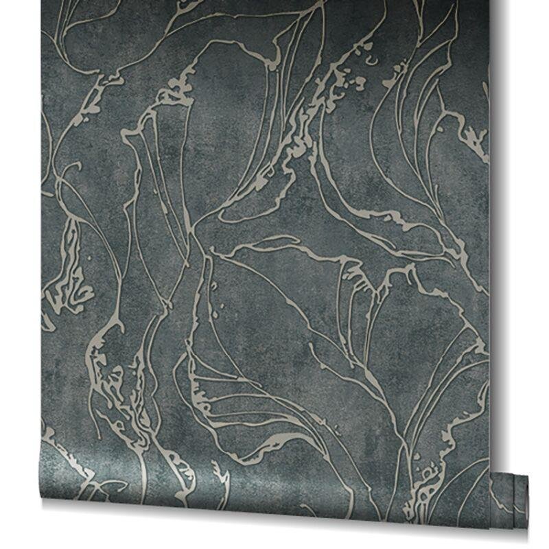 Tapete Grau, Silber, Schwarz, Anthrazit Marburg Vliestapete (1041158)