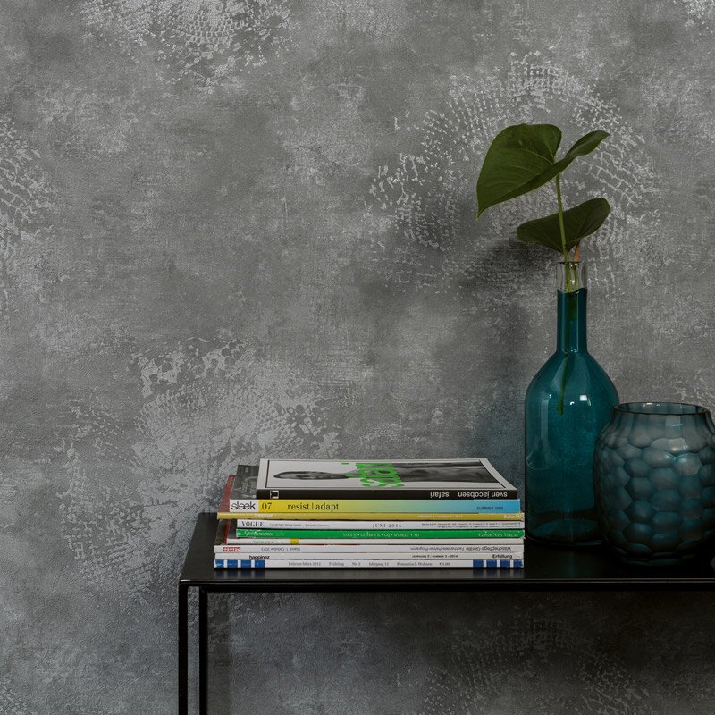 Tapete Grau, Silber Dieter Langer Vliestapete (1033245)