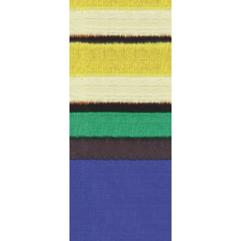 Digitaldruck-Tapete Blau, Gelb, Vanille Stripe Coast MASUREEL (1041138)