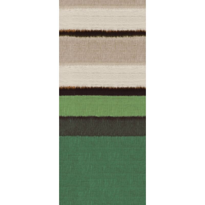 Digitaldruck-Tapete Braun, Grün Stripe Wood MASUREEL (1041137)