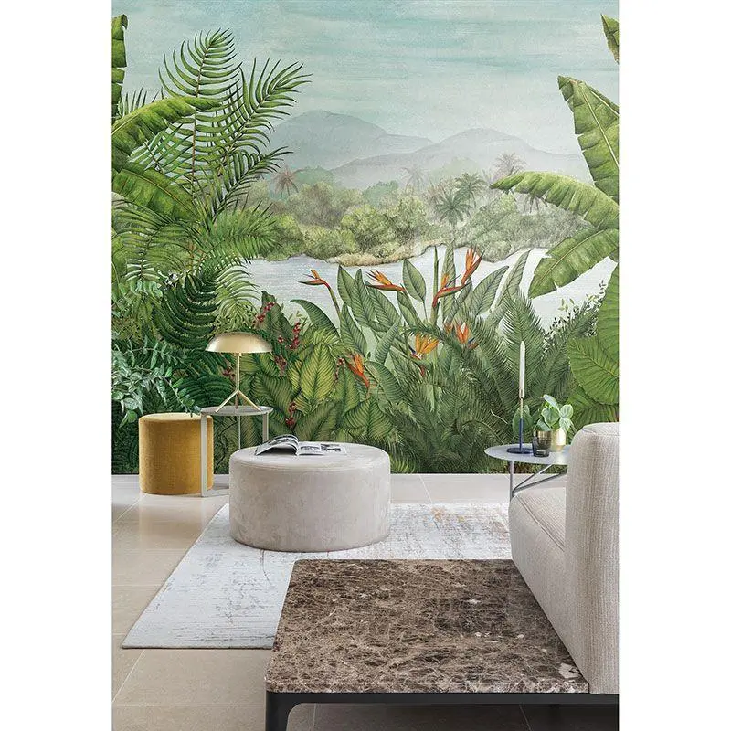 Digitaldruck-Tapete Grün Rainforest Bloom MASUREEL (1041131)