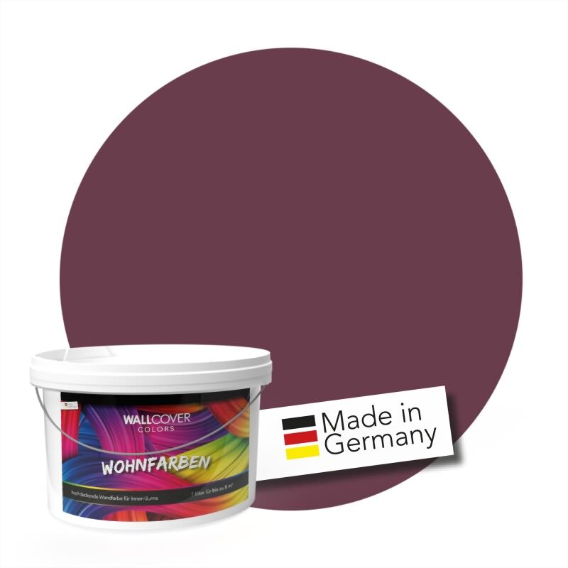 Wandfarbe NCS-S-6020-R20B Rubinrot von Wallcover Colors