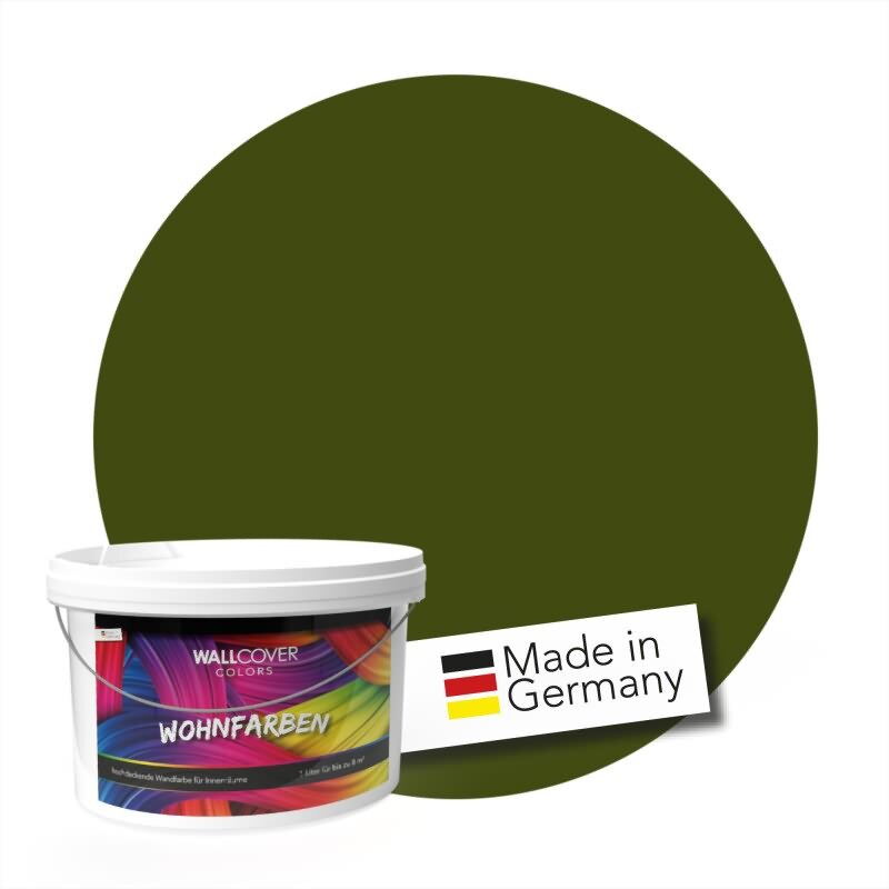 Wandfarbe NCS-S-6530-G50Y Waldgrün von Wallcover Colors