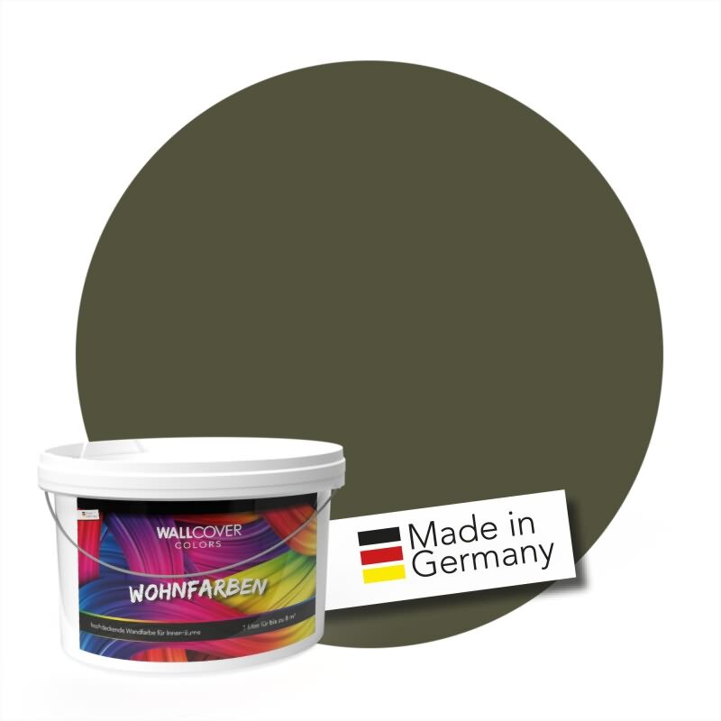 Wandfarbe NCS-S-7010-G70Y Olivgrün von Wallcover Colors