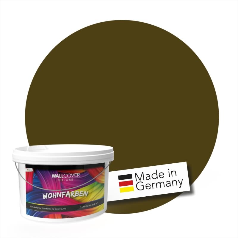 Wandfarbe NCS-S-7020-G90Y Moosgrün von Wallcover Colors